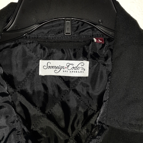 Sovereign code Men's Jacket Coat black - Picture 3 of 5